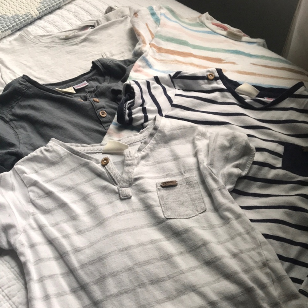 Zara boys Henley and pocket T-shirt’s size 2/3